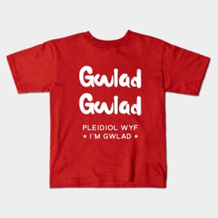 Wales national anthem — Hen Wlad Fy Nhadau Kids T-Shirt